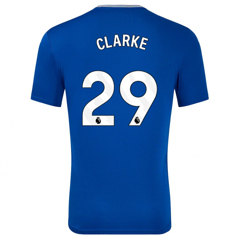 Danxen Kinderen Abbey Clarke #29 Blauw Met Thuisshirt Thuistenue 2024/25 T-Shirt