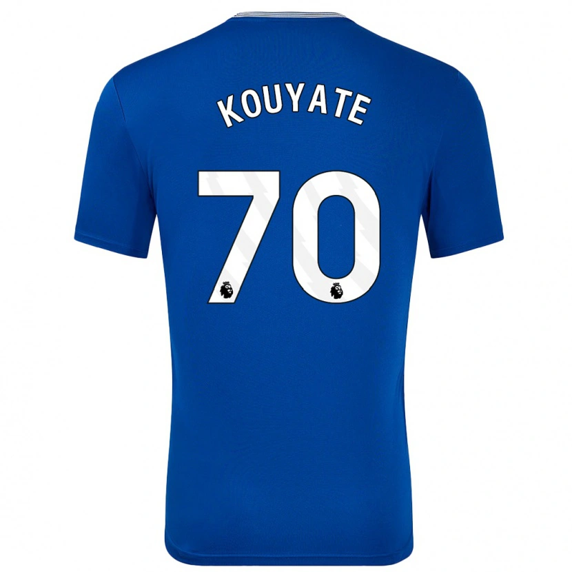 Danxen Kinderen Katia Kouyate #70 Blauw Met Thuisshirt Thuistenue 2024/25 T-Shirt