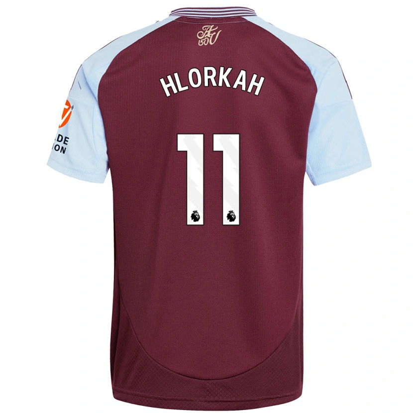 Danxen Kinderen Chantelle Boye-Hlorkah #11 Bordeaux Hemelsblauw Thuisshirt Thuistenue 2024/25 T-Shirt