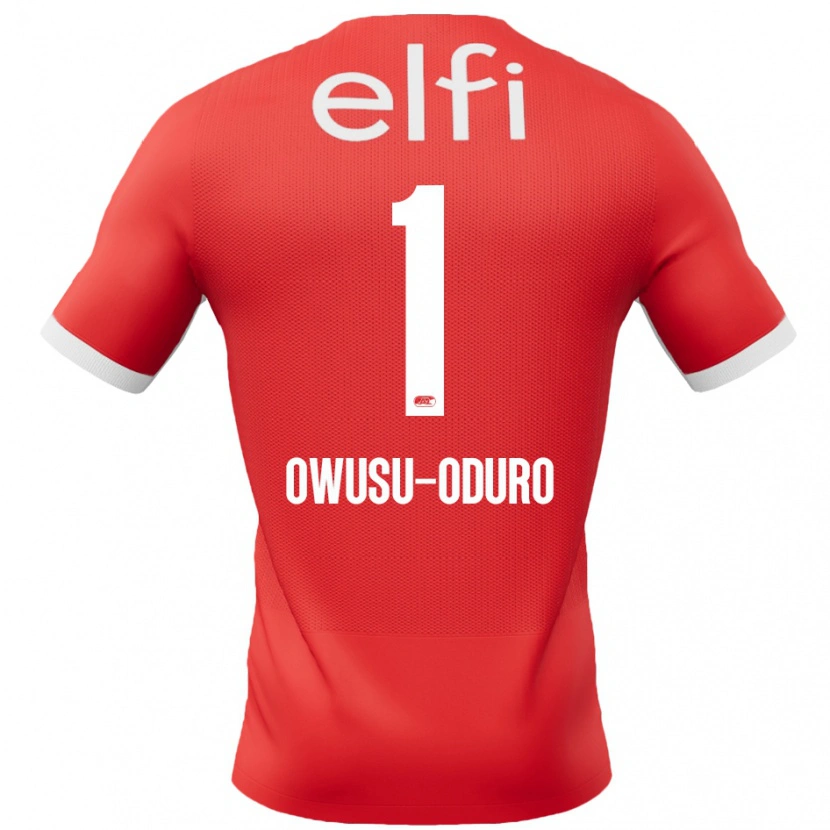 Danxen Kinderen Rome Jayden Owusu-Oduro #1 Rood Wit Thuisshirt Thuistenue 2024/25 T-Shirt