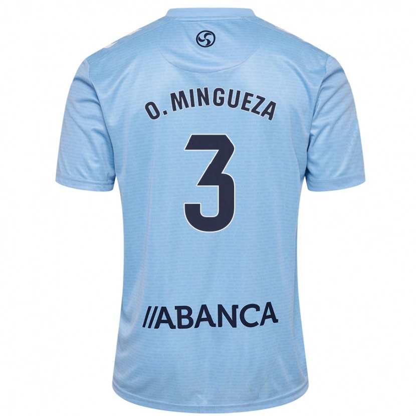 Danxen Kinderen Óscar Mingueza #3 Hemelsblauw Thuisshirt Thuistenue 2024/25 T-Shirt