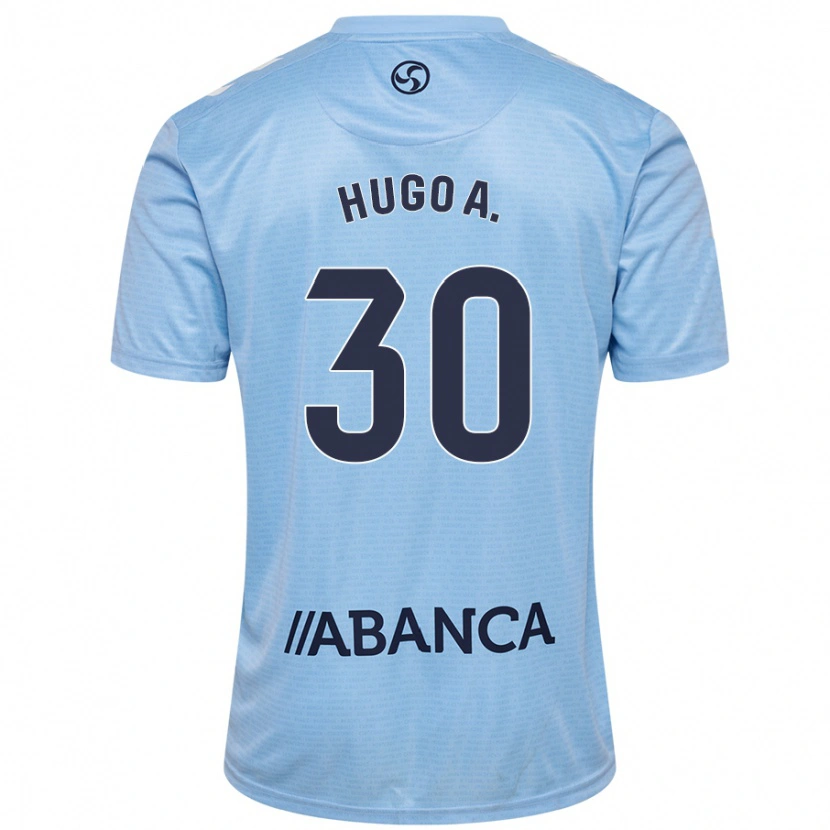 Danxen Kinderen Hugo Álvarez #30 Hemelsblauw Thuisshirt Thuistenue 2024/25 T-Shirt