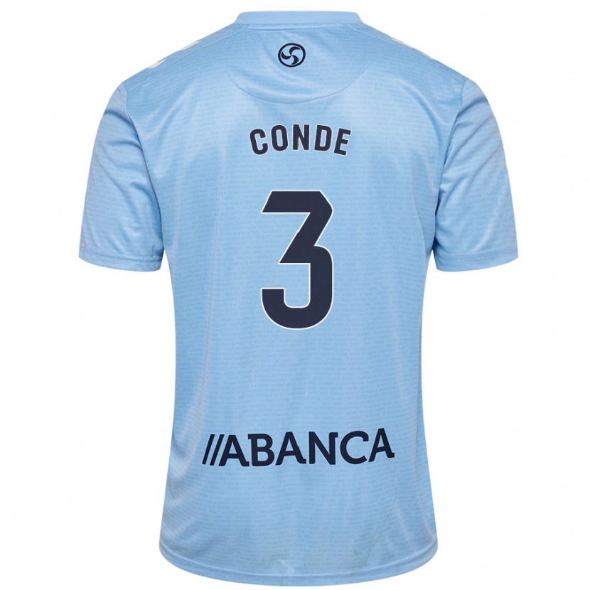 Danxen Kinderen Tincho Conde #3 Hemelsblauw Thuisshirt Thuistenue 2024/25 T-Shirt