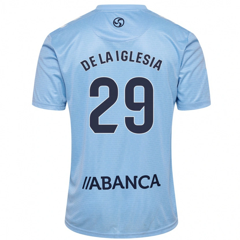 Danxen Kinderen David De La Iglesia #29 Hemelsblauw Thuisshirt Thuistenue 2024/25 T-Shirt