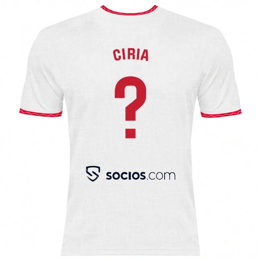Danxen Kinderen Alexis Ciria #0 Wit Rood Thuisshirt Thuistenue 2024/25 T-Shirt