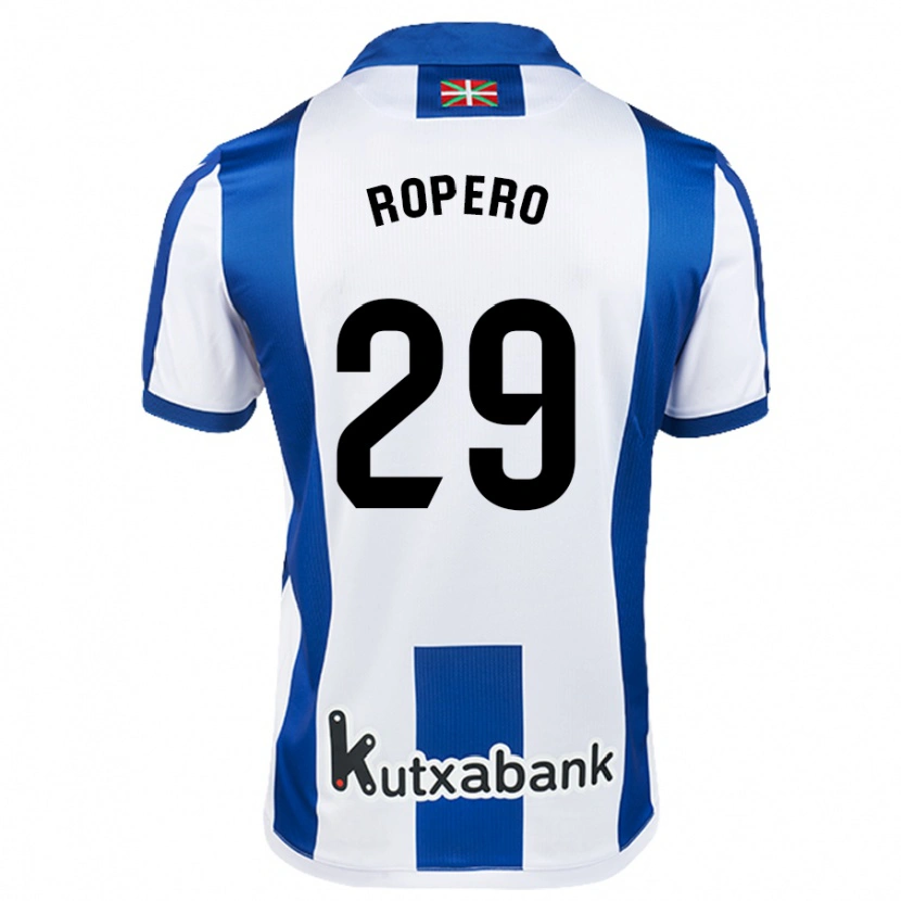 Danxen Kinderen Iker Ropero #29 Wit Blauw Thuisshirt Thuistenue 2024/25 T-Shirt