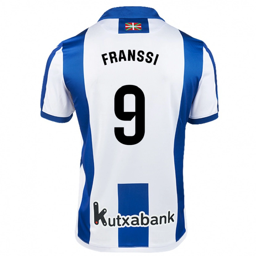 Danxen Kinderen Sanni Franssi #9 Wit Blauw Thuisshirt Thuistenue 2024/25 T-Shirt