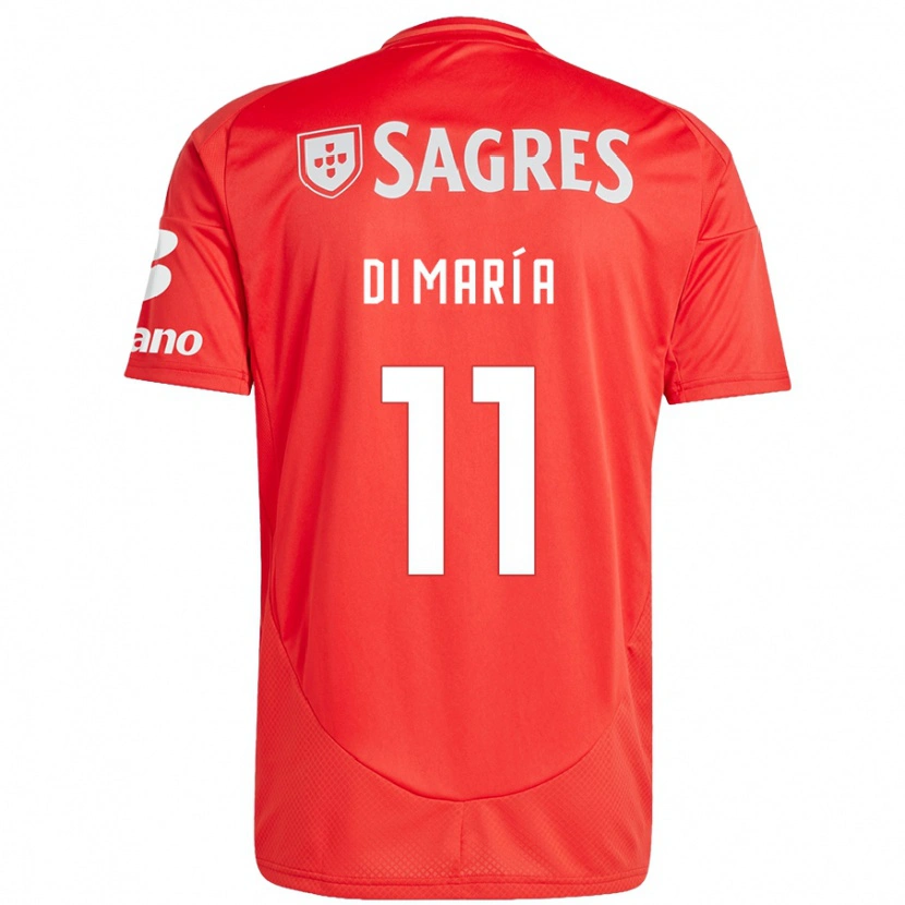 Danxen Kinderen Ángel Di María #11 Rood Wit Thuisshirt Thuistenue 2024/25 T-Shirt