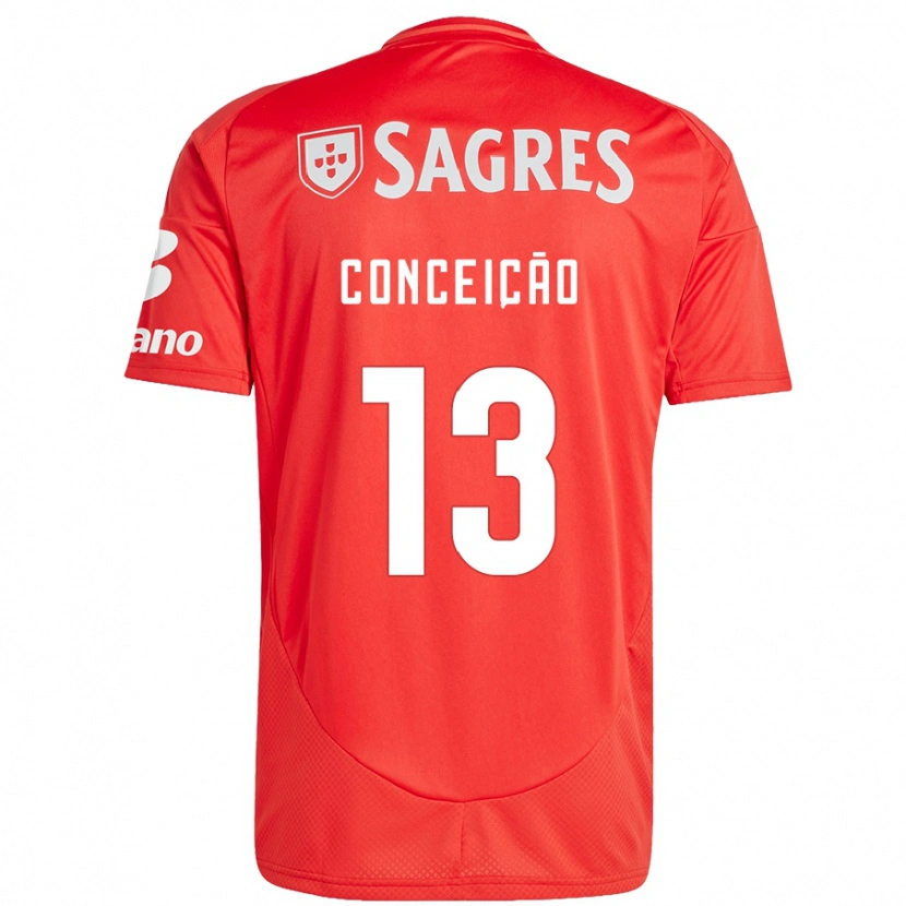 Danxen Kinderen João Conceição #13 Rood Wit Thuisshirt Thuistenue 2024/25 T-Shirt
