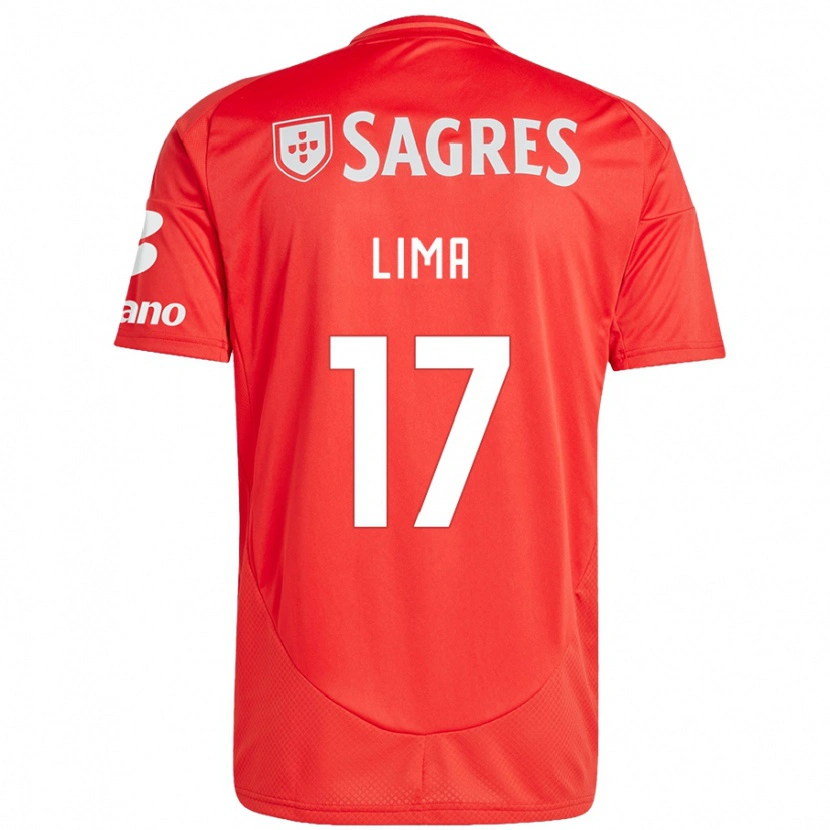 Danxen Kinderen Ivan Lima #17 Rood Wit Thuisshirt Thuistenue 2024/25 T-Shirt