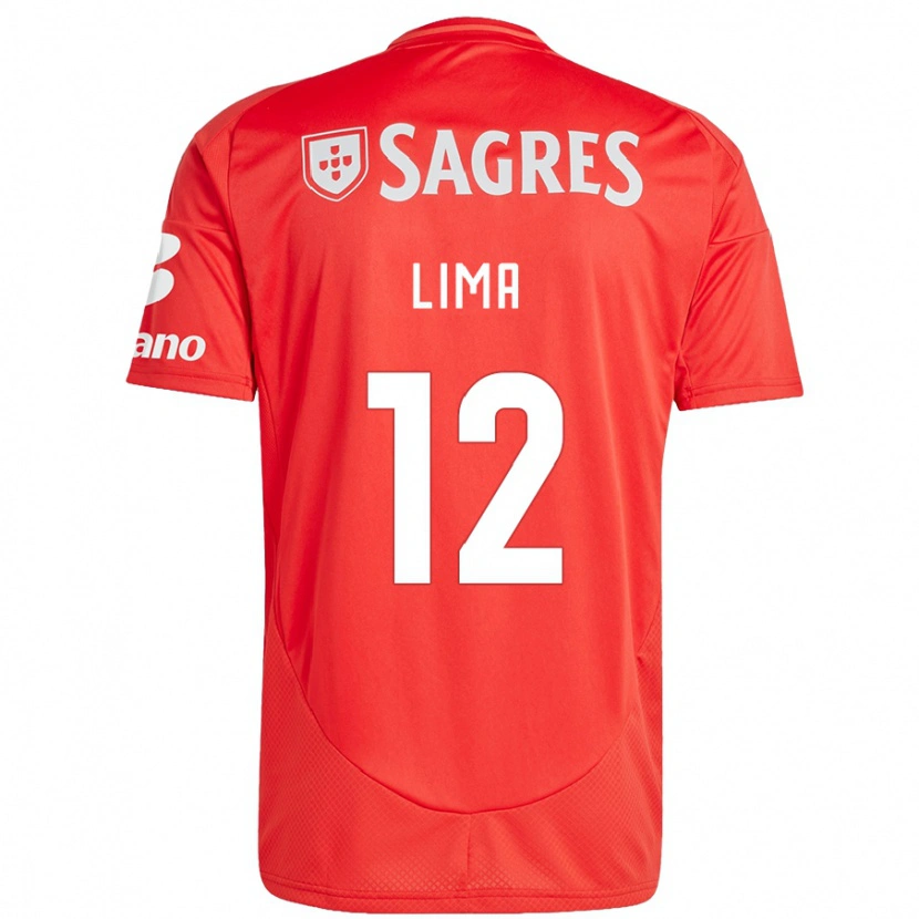 Danxen Kinderen Thaís Lima #12 Rood Wit Thuisshirt Thuistenue 2024/25 T-Shirt
