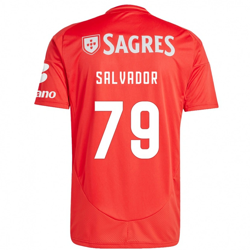 Danxen Kinderen Marta Salvador #79 Rood Wit Thuisshirt Thuistenue 2024/25 T-Shirt