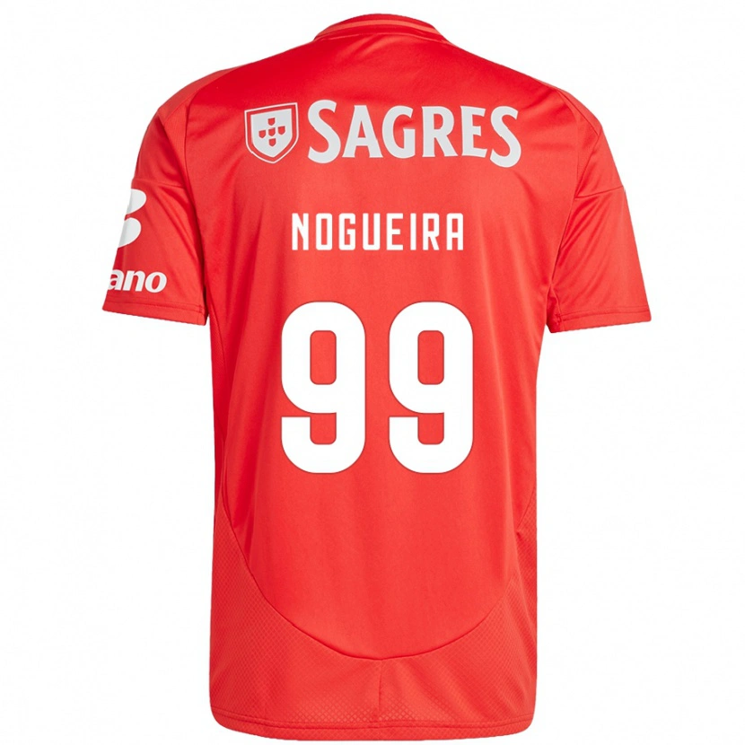 Danxen Kinderen Beatriz Nogueira #99 Rood Wit Thuisshirt Thuistenue 2024/25 T-Shirt