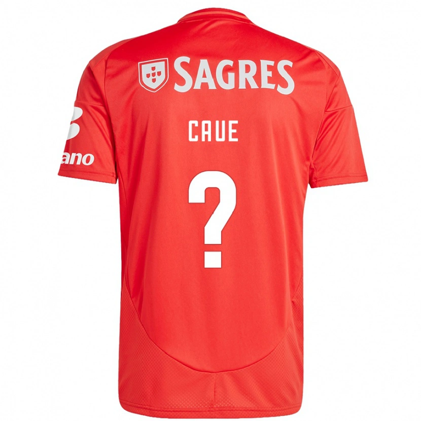Danxen Kinderen Cauê #0 Rood Wit Thuisshirt Thuistenue 2024/25 T-Shirt