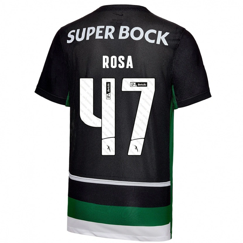 Danxen Kinderen Mariana Rosa #47 Zwart Wit Groen Thuisshirt Thuistenue 2024/25 T-Shirt