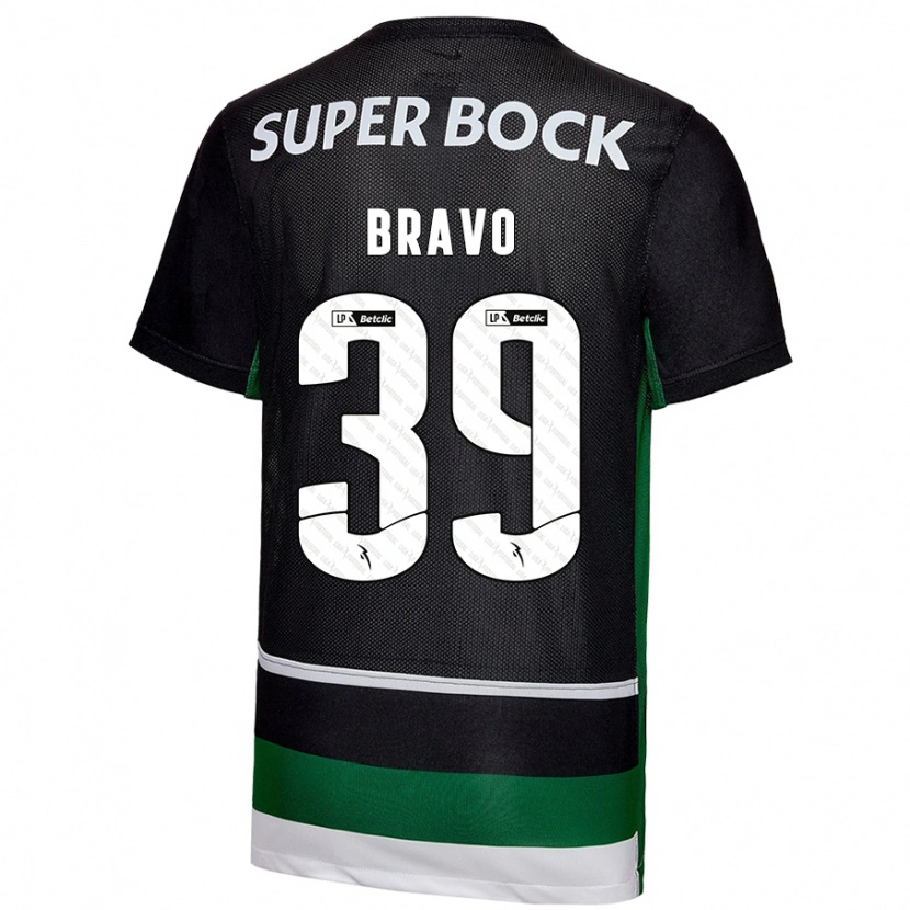 Danxen Kinderen Bravo #39 Zwart Wit Groen Thuisshirt Thuistenue 2024/25 T-Shirt