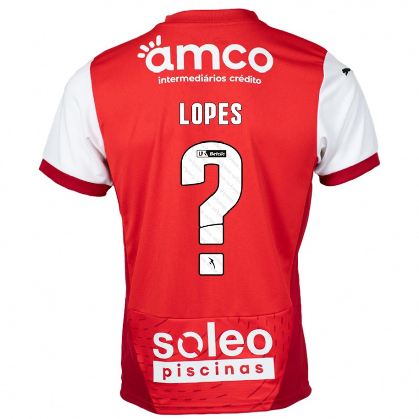 Danxen Kinderen Ivo Lopes #0 Rood Wit Thuisshirt Thuistenue 2024/25 T-Shirt