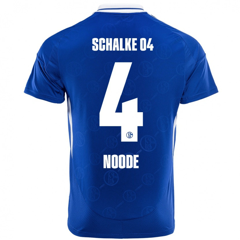 Danxen Kinderen Steve Noode #4 Koningsblauw Thuisshirt Thuistenue 2024/25 T-Shirt