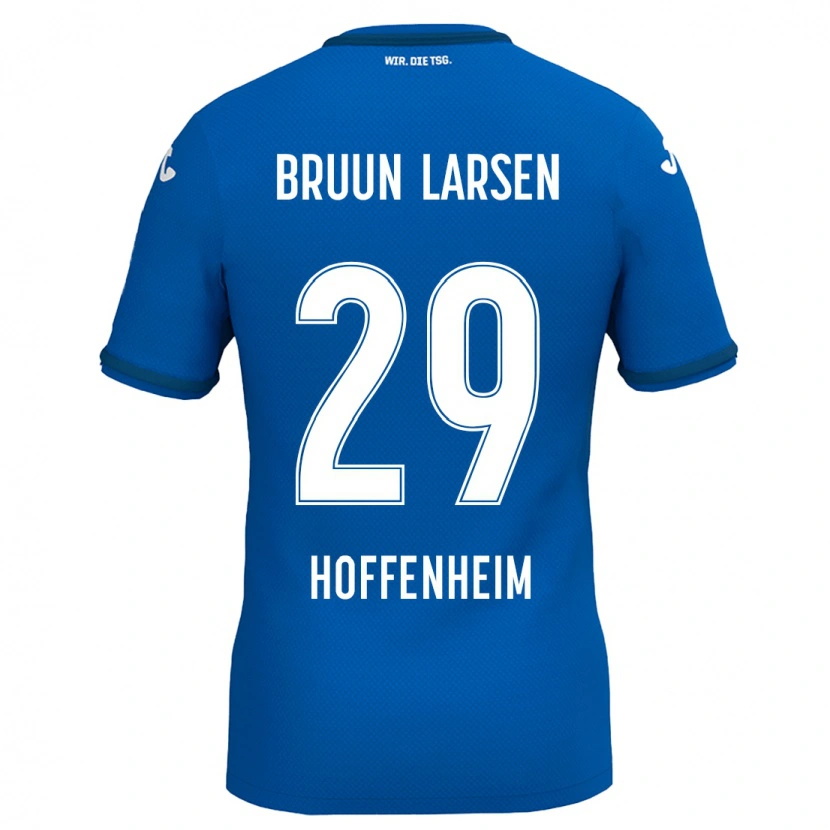 Danxen Kinderen Jacob Bruun Larsen #29 Koningsblauw Thuisshirt Thuistenue 2024/25 T-Shirt