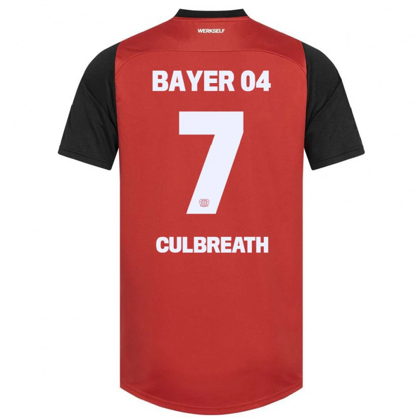 Danxen Kinderen Montrell Culbreath #7 Rood Zwart Thuisshirt Thuistenue 2024/25 T-Shirt