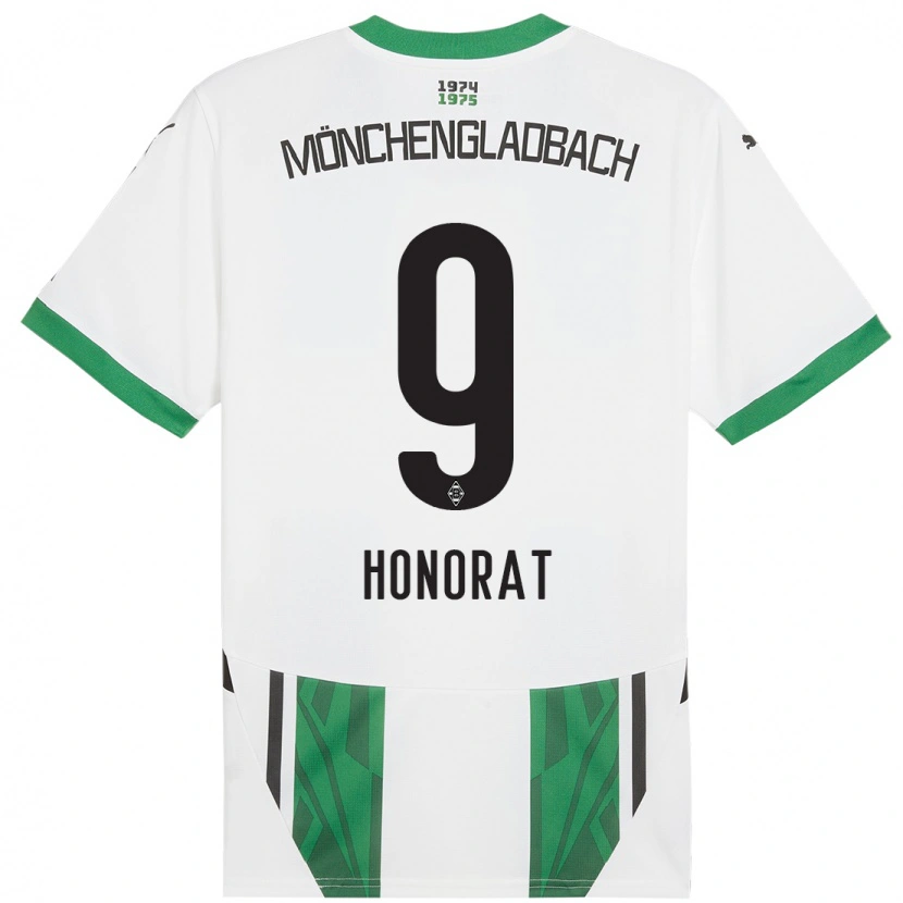 Danxen Kinderen Franck Honorat #9 Wit Groen Thuisshirt Thuistenue 2024/25 T-Shirt