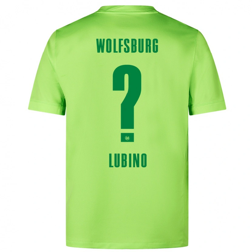 Danxen Kinderen Francesco Lubino #0 Fluorescerend Groen Thuisshirt Thuistenue 2024/25 T-Shirt