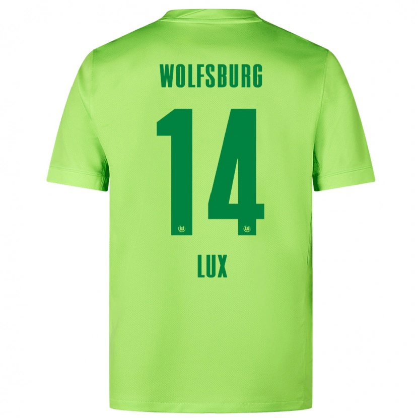 Danxen Kinderen Finn-Marco Lux #14 Fluorescerend Groen Thuisshirt Thuistenue 2024/25 T-Shirt