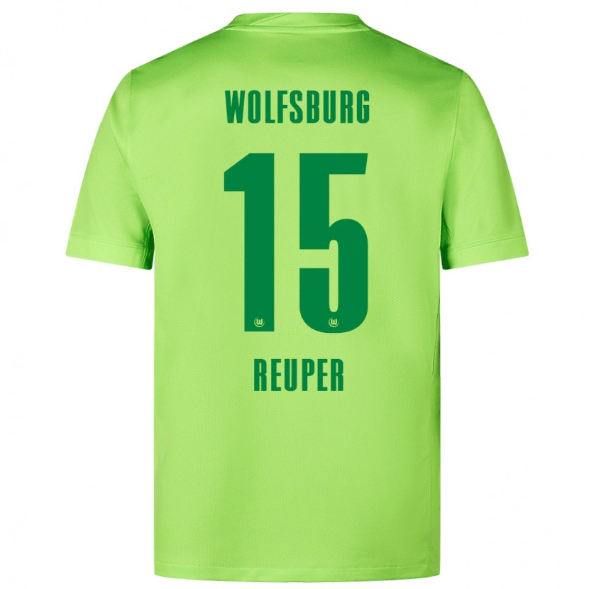 Danxen Kinderen Tim Reuper #15 Fluorescerend Groen Thuisshirt Thuistenue 2024/25 T-Shirt