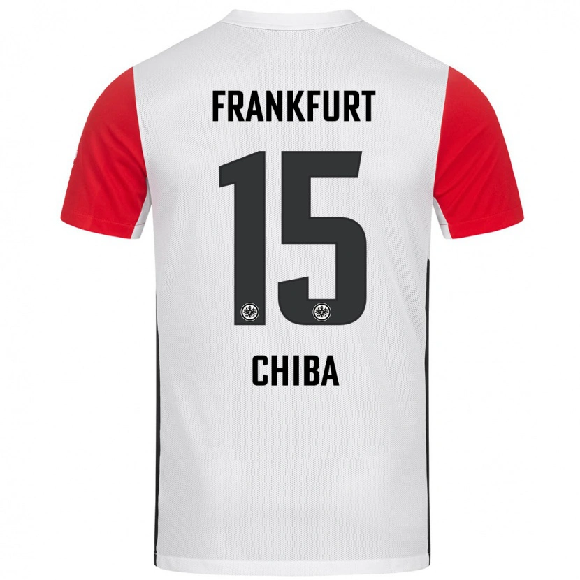 Danxen Kinderen Remina Chiba #15 Wit Rood Thuisshirt Thuistenue 2024/25 T-Shirt