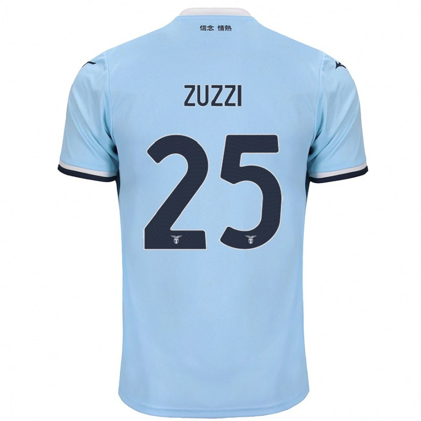 Danxen Kinderen Giorgia Zuzzi #25 Blauw Thuisshirt Thuistenue 2024/25 T-Shirt