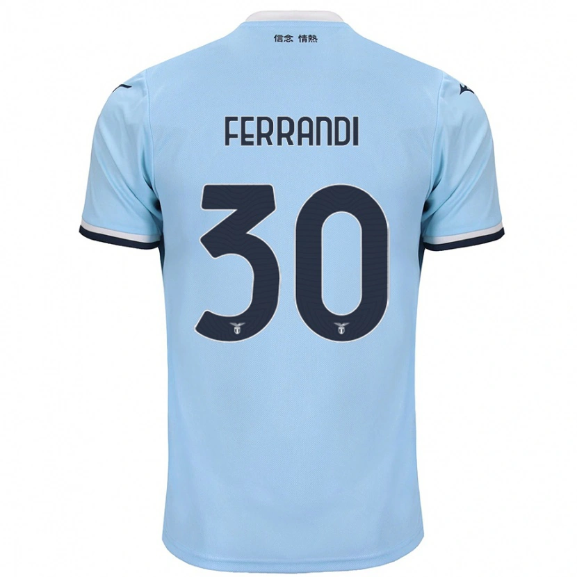 Danxen Kinderen Giulia Ferrandi #30 Blauw Thuisshirt Thuistenue 2024/25 T-Shirt
