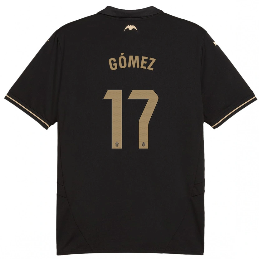 Danxen Kinderen Dani Gómez #17 Zwart Uitshirt Uittenue 2024/25 T-Shirt