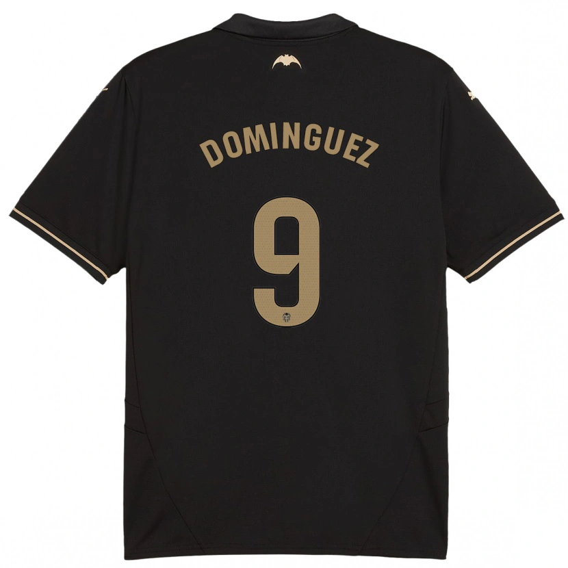 Danxen Kinderen Mario Dominguez #9 Zwart Uitshirt Uittenue 2024/25 T-Shirt