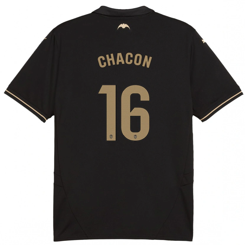 Danxen Kinderen Ivonne Chacón #16 Zwart Uitshirt Uittenue 2024/25 T-Shirt