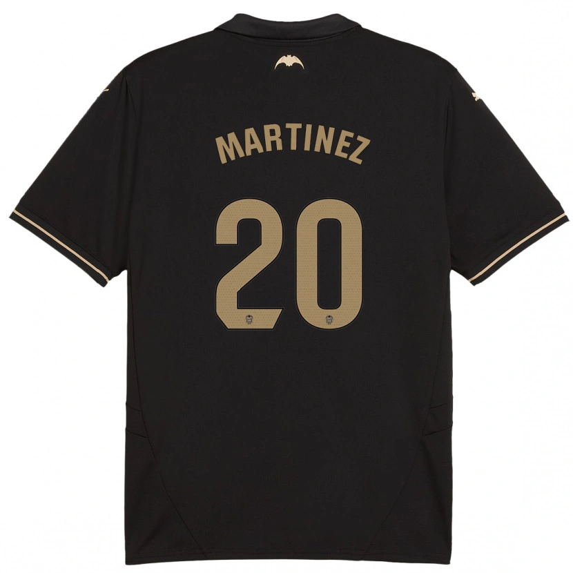 Danxen Kinderen Asun Martínez #20 Zwart Uitshirt Uittenue 2024/25 T-Shirt