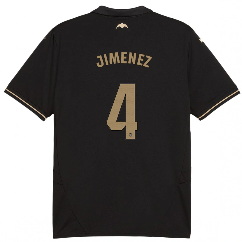 Danxen Kinderen Maria Jimenez #4 Zwart Uitshirt Uittenue 2024/25 T-Shirt