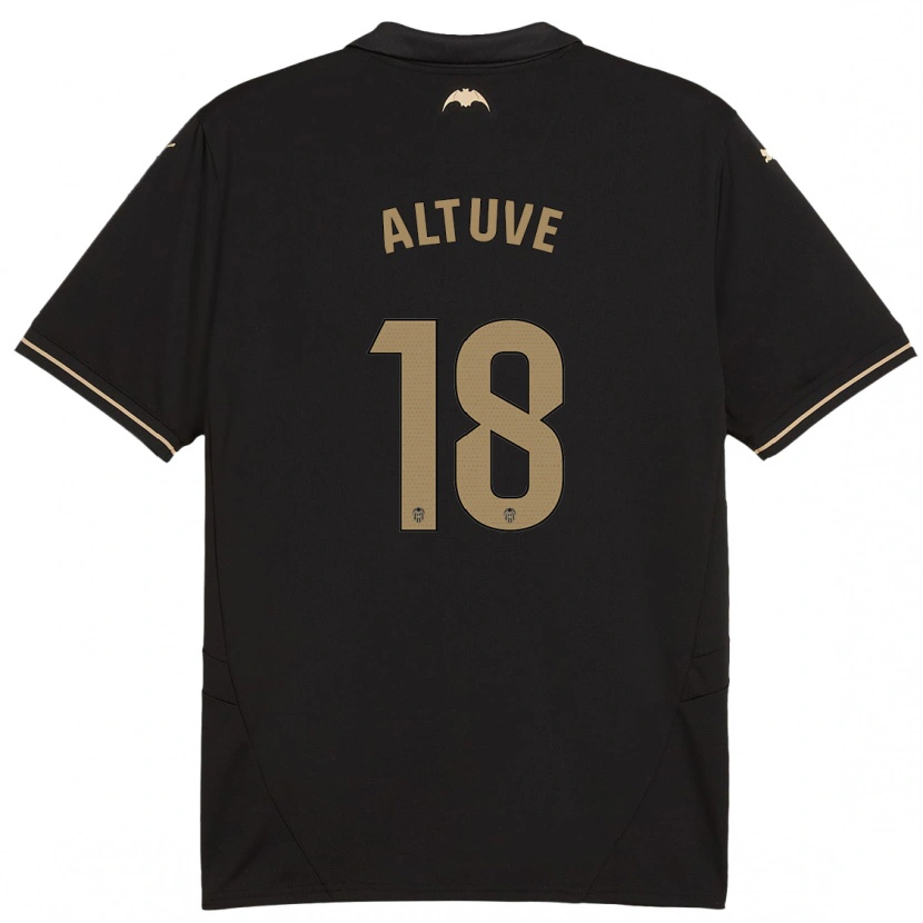 Danxen Kinderen Oriana Altuve #18 Zwart Uitshirt Uittenue 2024/25 T-Shirt