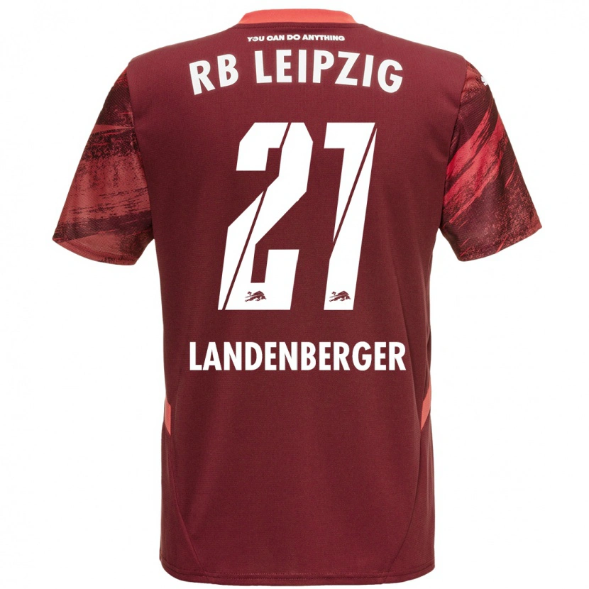 Danxen Kinderen Julia Landenberger #21 Bordeauxrood Uitshirt Uittenue 2024/25 T-Shirt