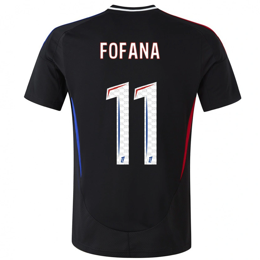 Danxen Kinderen Malick Fofana #11 Zwart Uitshirt Uittenue 2024/25 T-Shirt