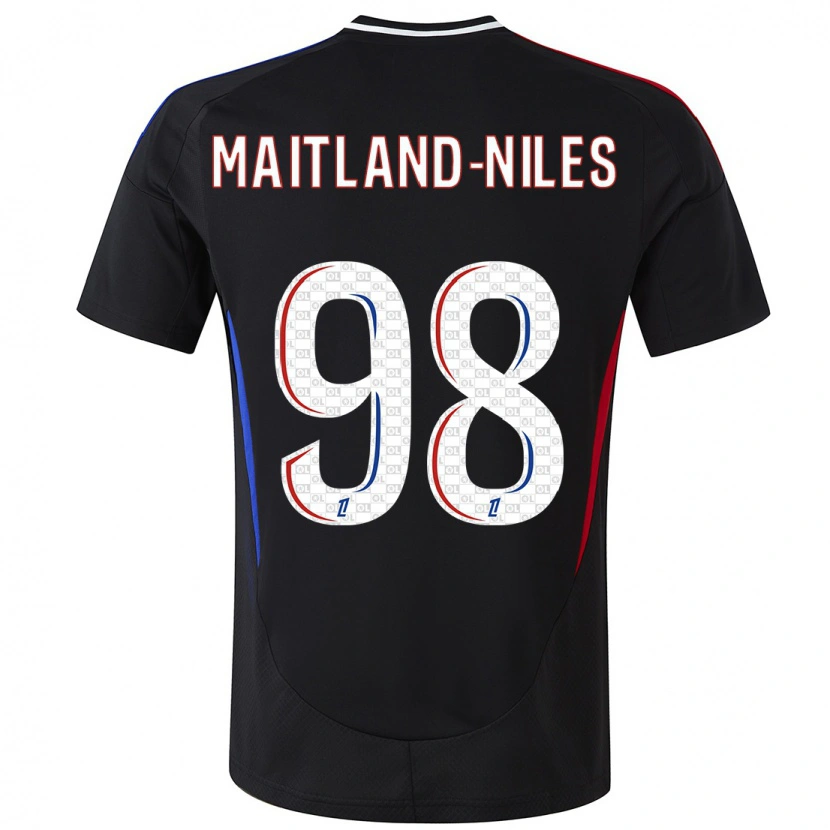 Danxen Kinderen Ainsley Maitland-Niles #98 Zwart Uitshirt Uittenue 2024/25 T-Shirt