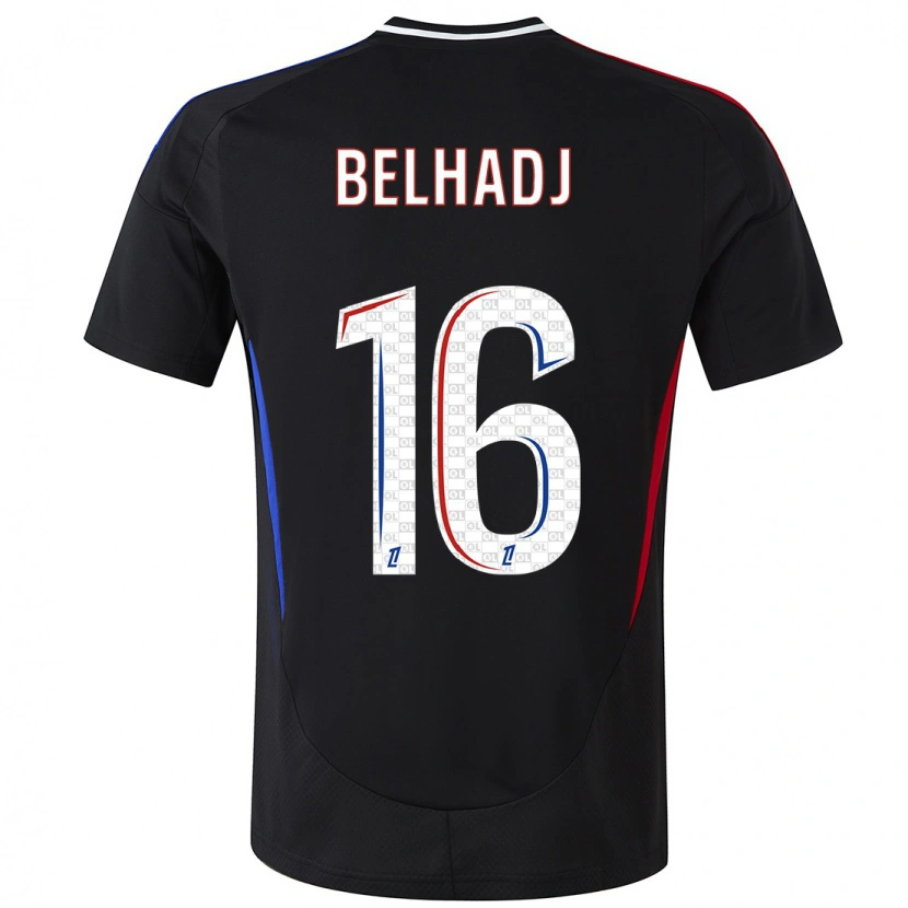 Danxen Kinderen Féerine Belhadj #16 Zwart Uitshirt Uittenue 2024/25 T-Shirt