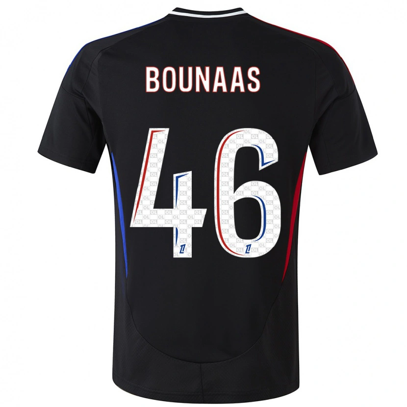 Danxen Kinderen Idris Bounaas #46 Zwart Uitshirt Uittenue 2024/25 T-Shirt
