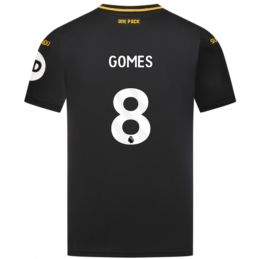 Danxen Kinderen João Gomes #8 Zwart Uitshirt Uittenue 2024/25 T-Shirt