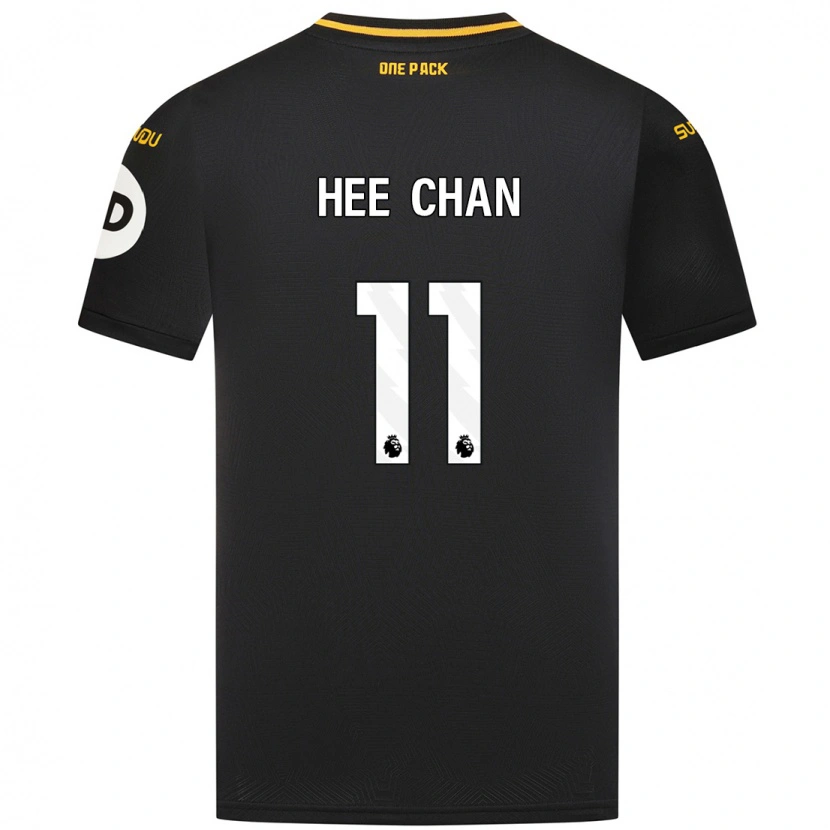 Danxen Kinderen Hee-Chan Hwang #11 Zwart Uitshirt Uittenue 2024/25 T-Shirt