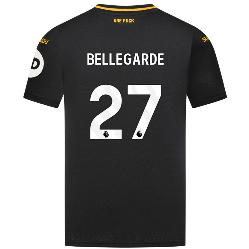 Danxen Kinderen Jean-Ricner Bellegarde #27 Zwart Uitshirt Uittenue 2024/25 T-Shirt
