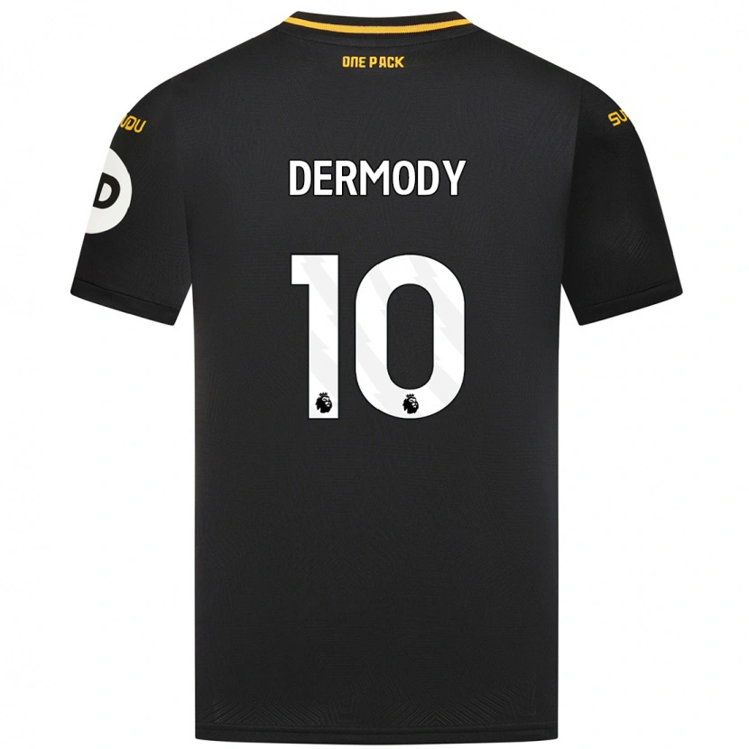 Danxen Kinderen Helen Dermody #10 Zwart Uitshirt Uittenue 2024/25 T-Shirt