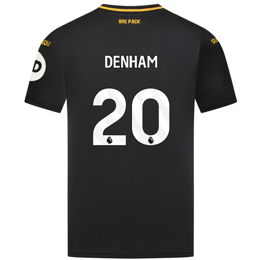 Danxen Kinderen Ania Denham #20 Zwart Uitshirt Uittenue 2024/25 T-Shirt