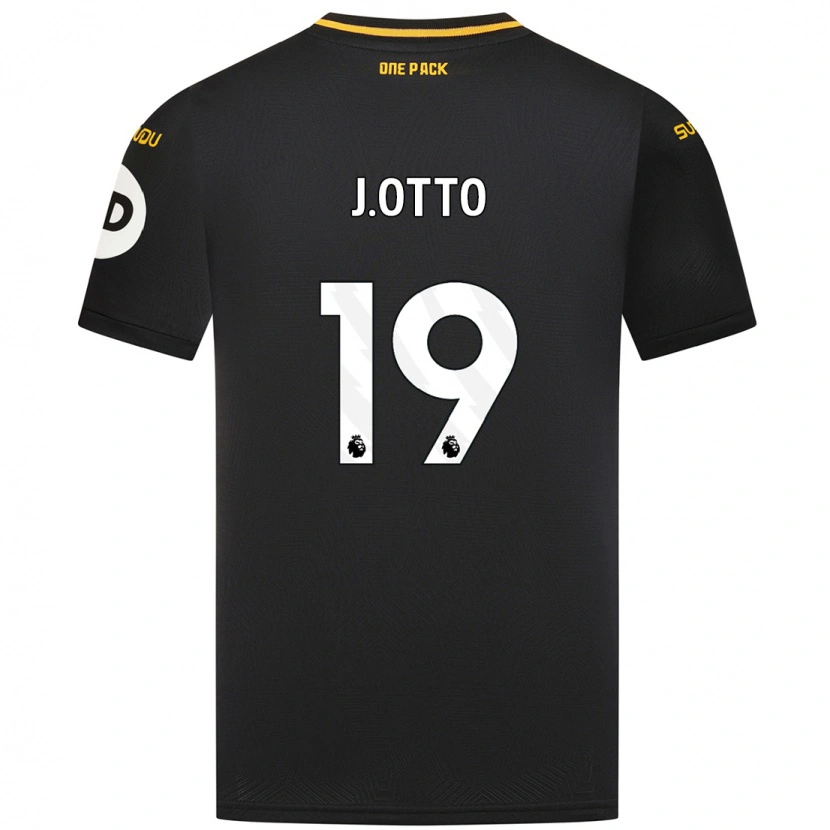 Danxen Kinderen Jonny Otto #19 Zwart Uitshirt Uittenue 2024/25 T-Shirt