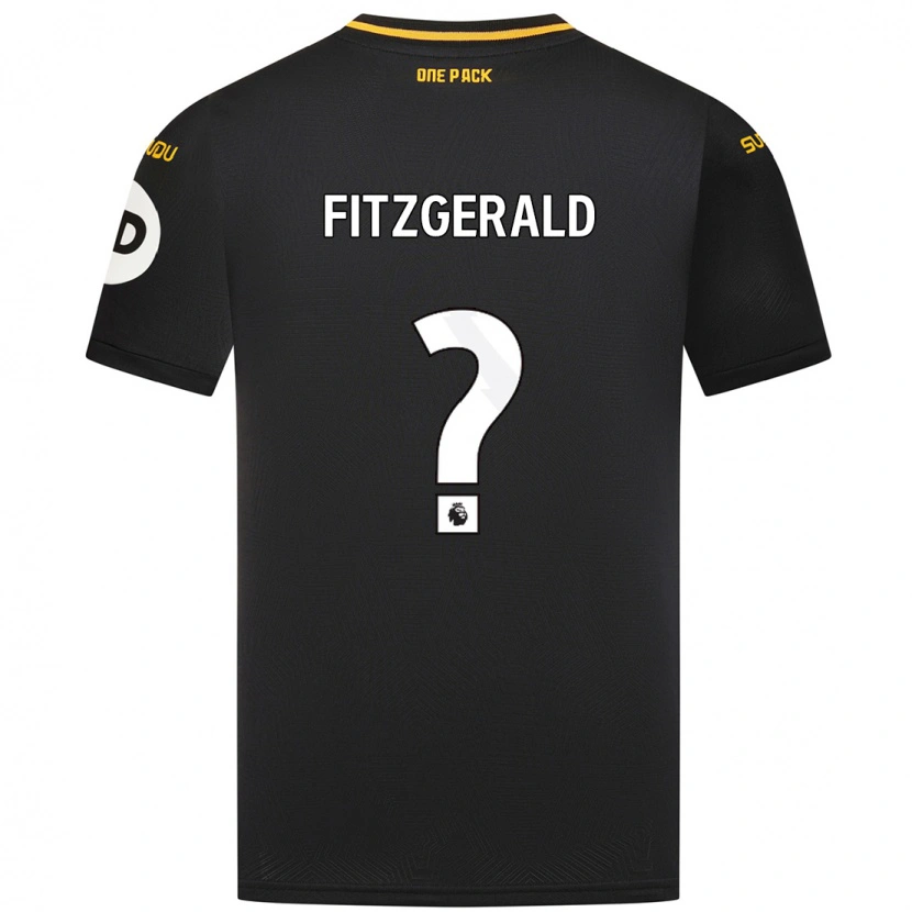 Danxen Kinderen Kyle Fitzgerald #0 Zwart Uitshirt Uittenue 2024/25 T-Shirt