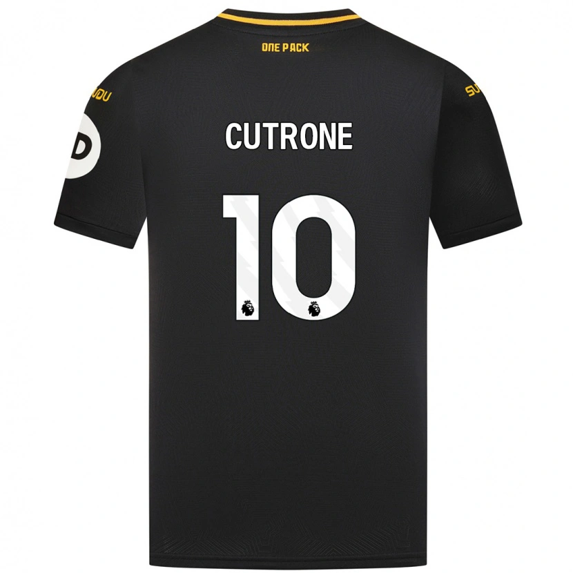 Danxen Kinderen Patrick Cutrone #10 Zwart Uitshirt Uittenue 2024/25 T-Shirt